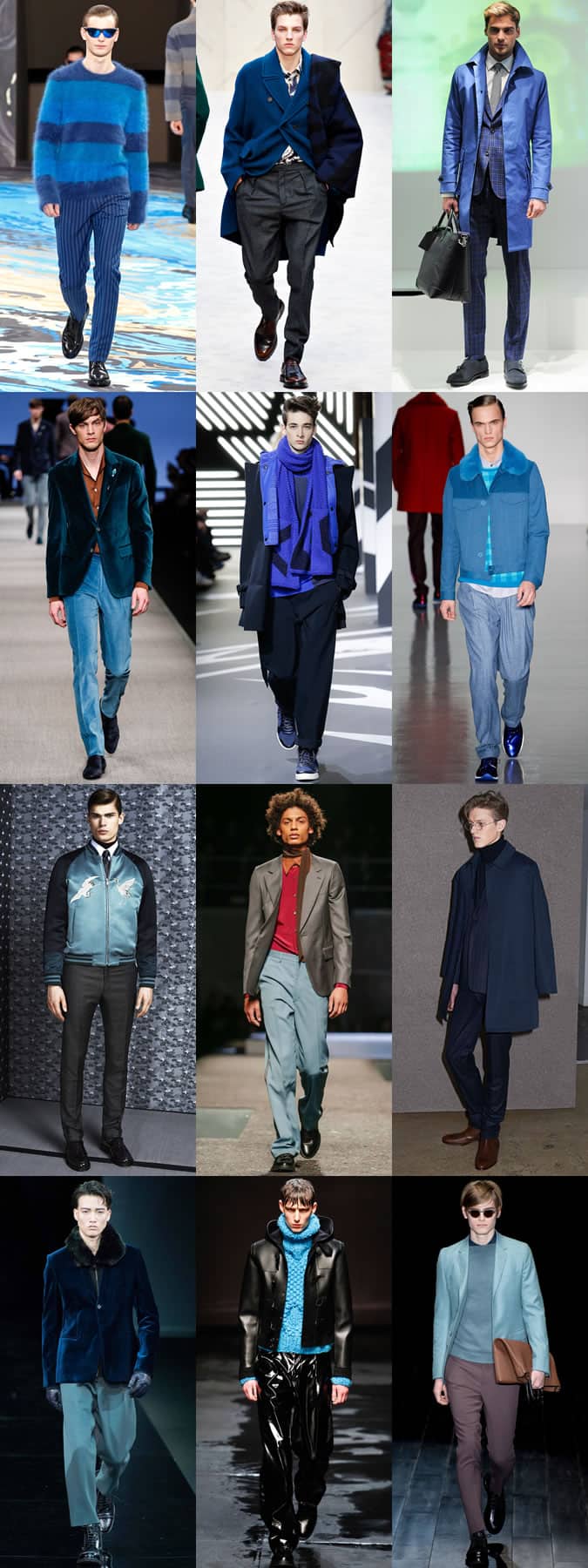 Blue On AW14 Menswear Runways