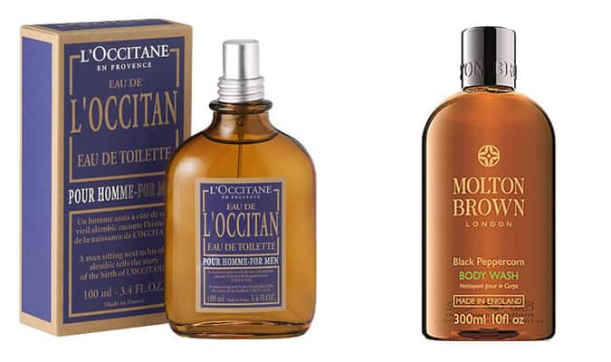 Fragrance Pairs That Work Well: L'Occitane's Eau De L'Occitan Pour Homme with Molton Brown's Black Peppercorn Body Wash