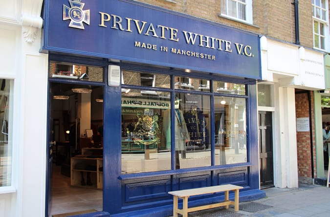 Private White V.C. Existing Lamb's Conduit Street Store