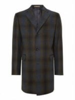 Richard James Mayfair Checked Contemporary Overcoat