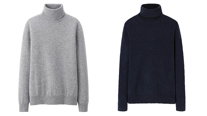 Uniqlo Cashmere Roll Neck Sweater