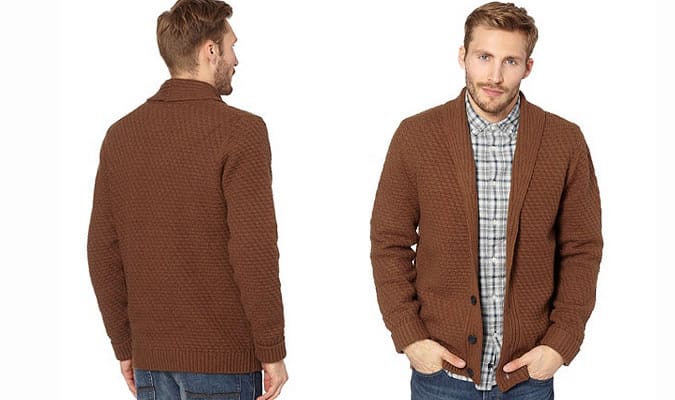 J By Jasper Conran Designer Brown Knitted Cardigan