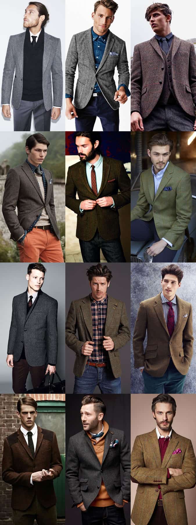 Men's Tweed Blazer Outfit Inspiration Lookbook