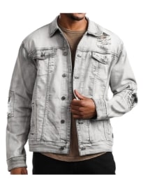 Nova Industries Washed Denim Stretch Jacket