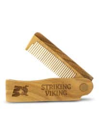 Striking Viking Folding Wooden Comb