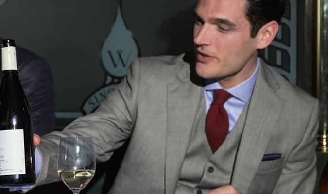 Men's Birdseye Suit Grey Suit