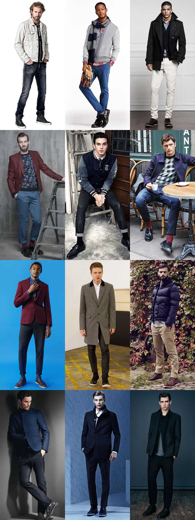 Men's Chunky Soled Footwear/Shoes/Trainers Outfit Inspiration Lookbook