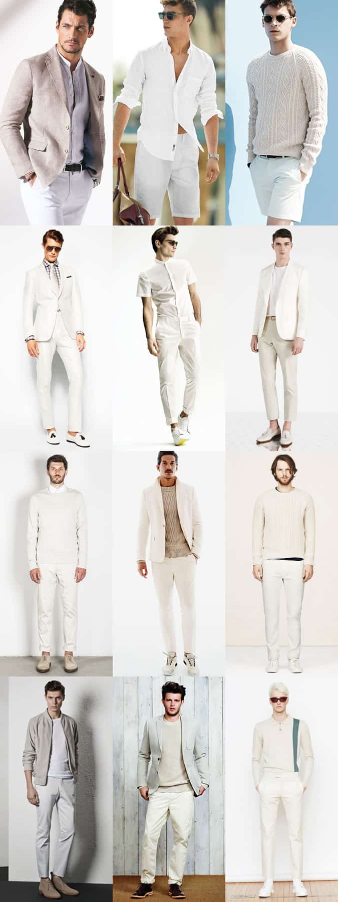 Men's All-White Outfit Inspiration Lookbook