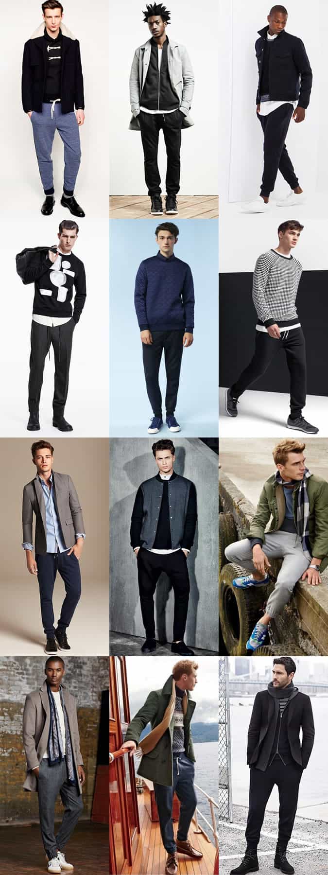 Men's Slim-Cut Jogging Bottoms - Transitional Outfit Inspiration Lookbook