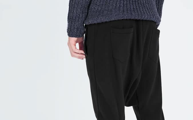 Drop Crotch Jogging Bottoms