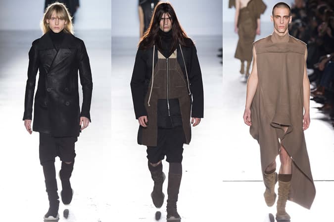Rick Owens AW15 Menswear Collection