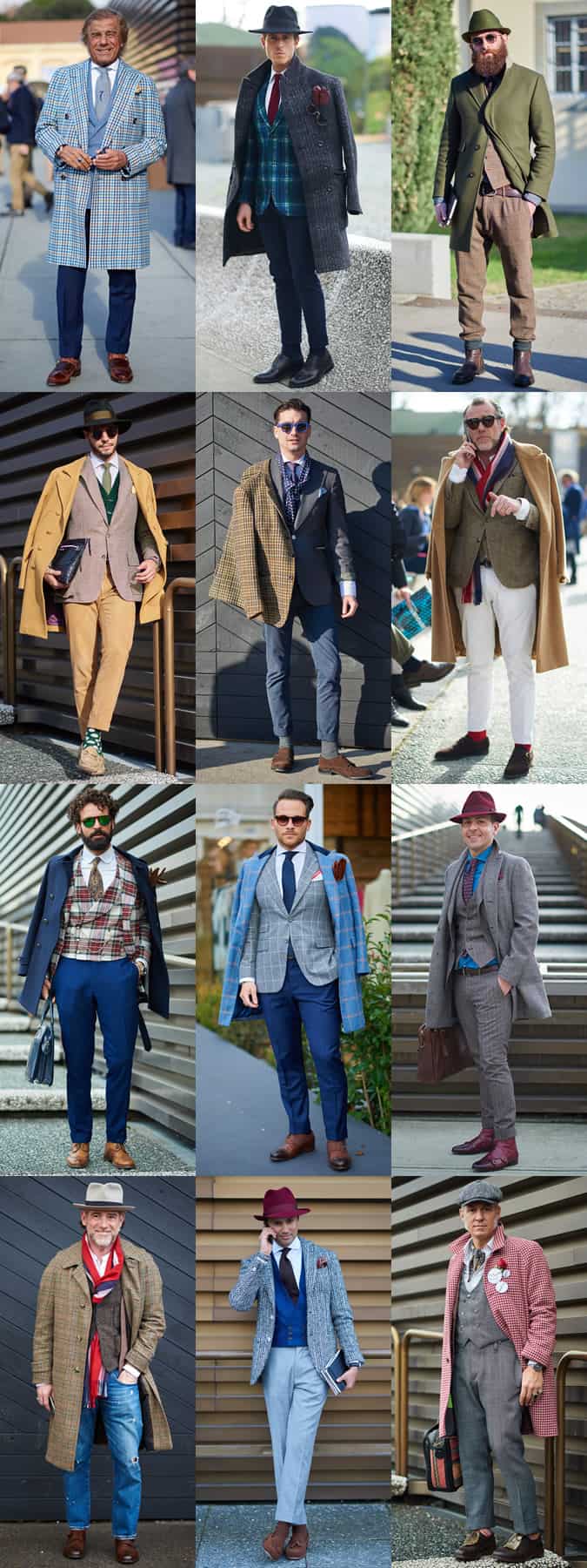 Pitti Uomo Street Style - Tweed, Wool, Flannel, Cord and Checked Tailoring