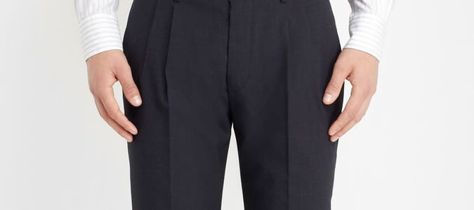 Men's Double Reverse Pleat Trousers