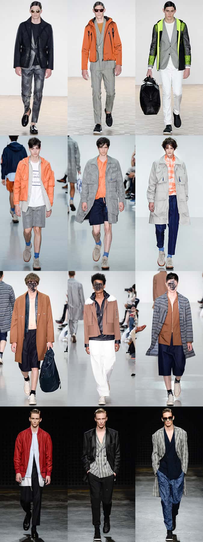 Men's Lightweight Layering on the menswear runways at Hardy Amies, Lou Dalton, Agi & Sam and Casely-Hayford - LC:M SS16