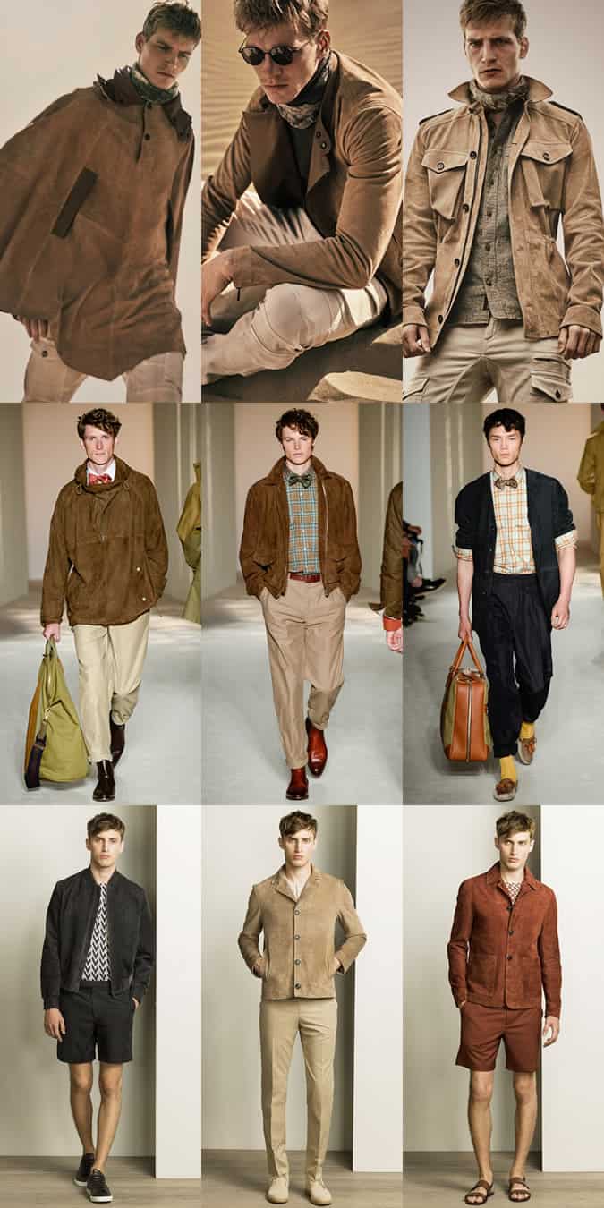 Men's Suede Jacket and Outerwear on the menswear runways at Belstaff, Dunhill and Gieves & Hawkes - LC:M SS16