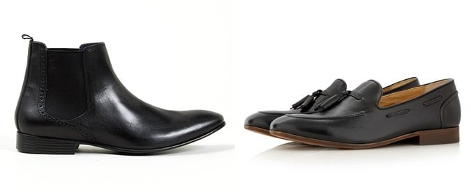 Topman Hazard Chelsea Boots and Hudson Black Tassel Loafers