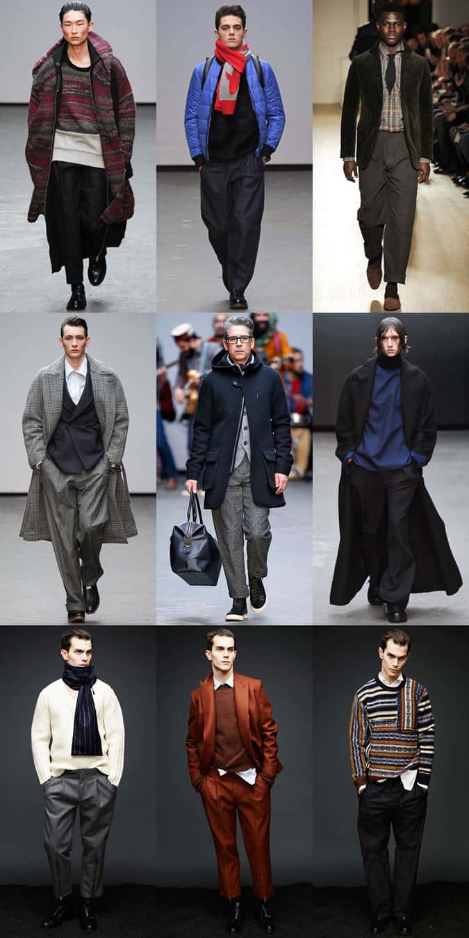 Men's Wide-Legged/Relaxed Trousers On The AW15 Runways at London Collections: Men