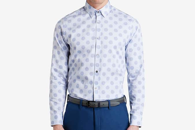 Ted Baker Grettel Polka Dot Blue Shirt