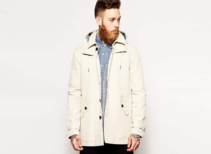 ASOS Hooded Trench Coat