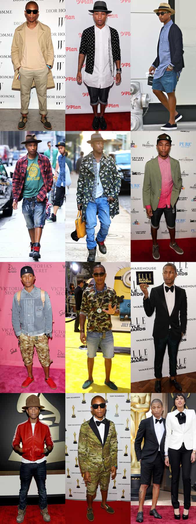 Pharrell Williams Personal Style Lookbook