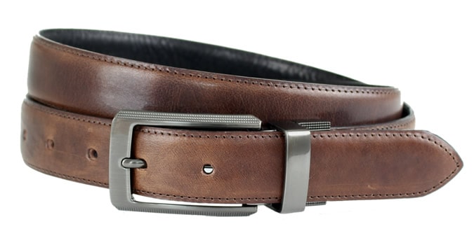 Benscliffe Reversible Leather Belt Brown & Black