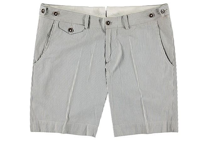 Suitsupply Grey Pinstripe Shorts