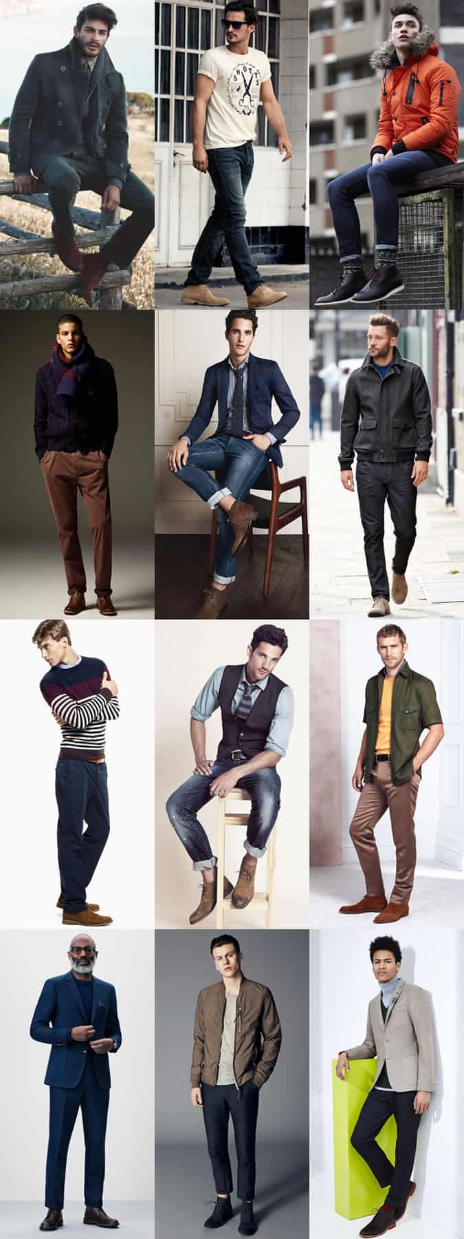 Men's Chukka Boots - Transitional Outfit Inspiration Lookbook