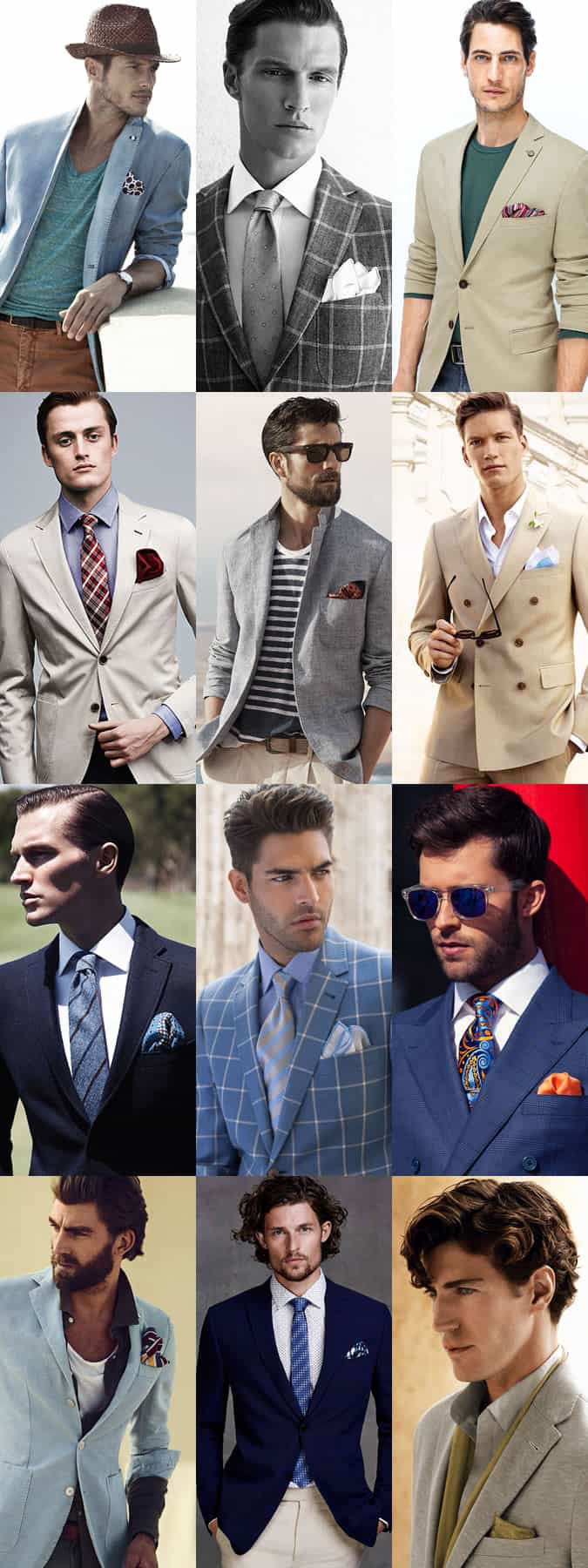 Men's Pocket Squares Outfit Inspiration Lookbook: Spring/Summer 2015