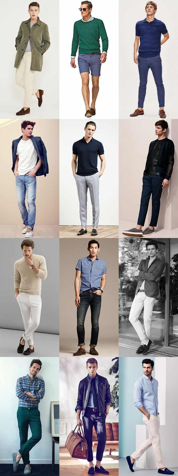 Men's Spring/Summer Sockless Outfit Inspiration Lookbook
