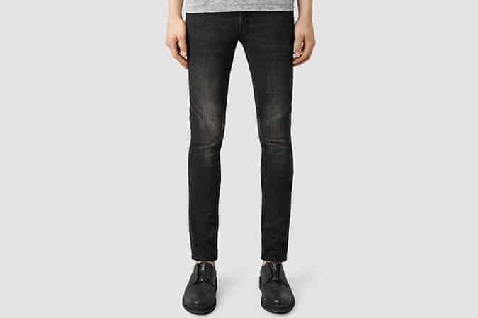 Print Cigarette Jeans