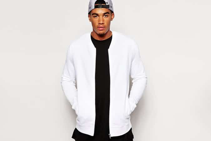 ASOS Bomber Jacket In Jersey