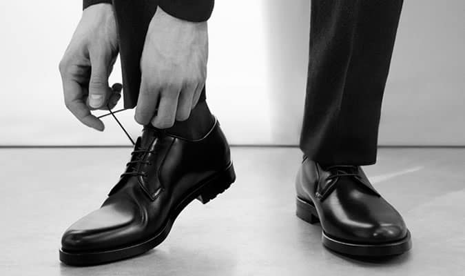 Men's Premium Black Leather Derbies - Mr Hare Bernard Shoe