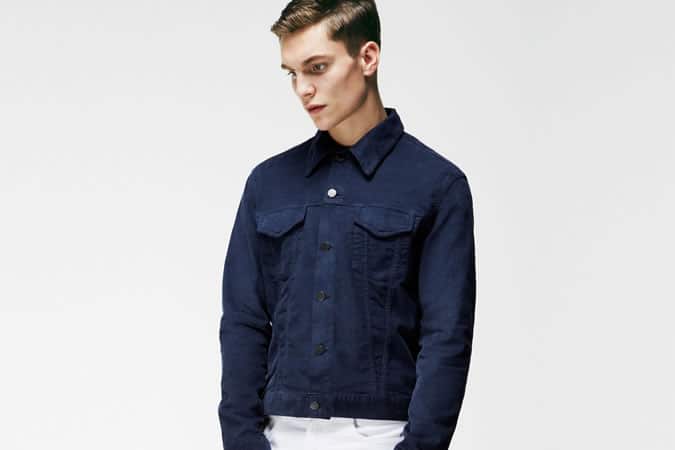 Navy Cord Western Jacket