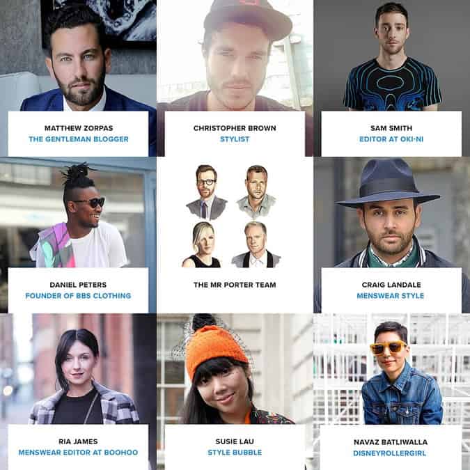 Some of the contributors on the Shopstyle x American Express Inspiration Hub