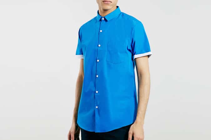 Topman Cobalt Blue Shirt