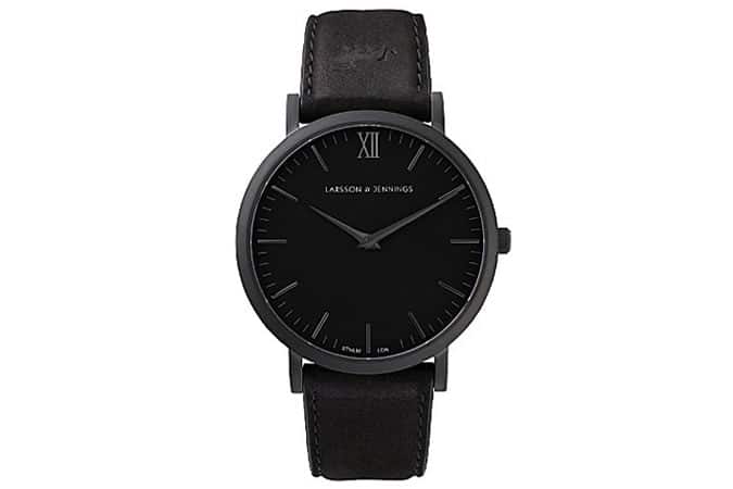 Larsson & Jennings Lader svart large black watch 