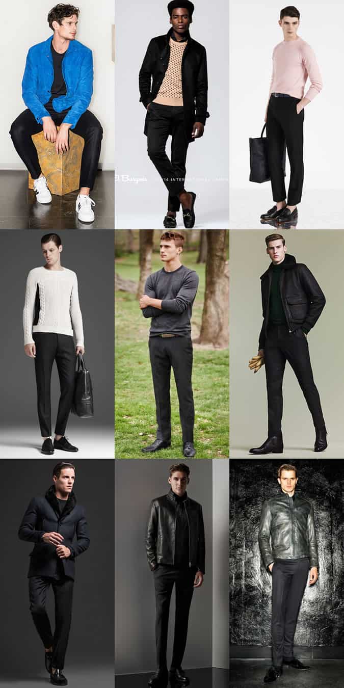 Dressing Down Formal Black Trousers - Men's Outfit Inspiration Lookbook