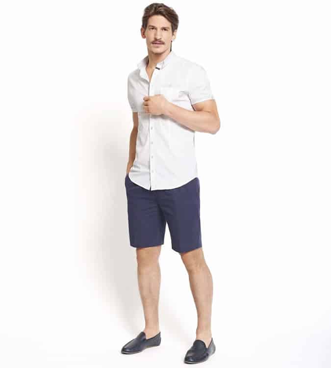 Men's Go-To Outfit Combinations - Short-Sleeved Shirt With Shorts