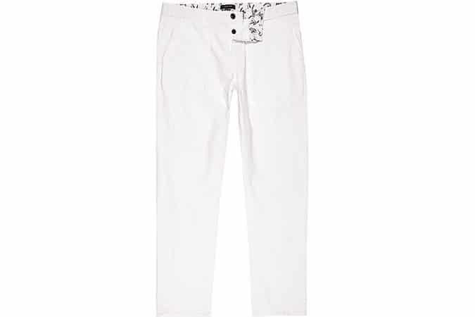 River Island Slim White Chinos