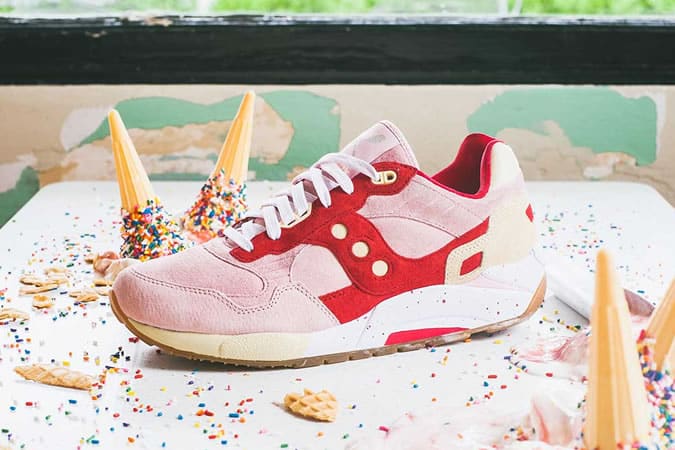 Saucony Scoops Pack G9 Shadow 6 Strawberry Vanilla Collection
