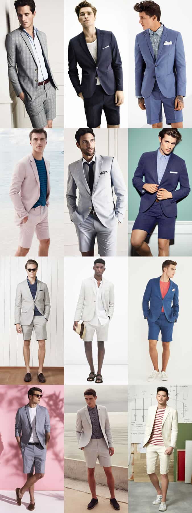 Men's Shorts Suits - Spring/Summer Outfit Inspiration Lookbook
