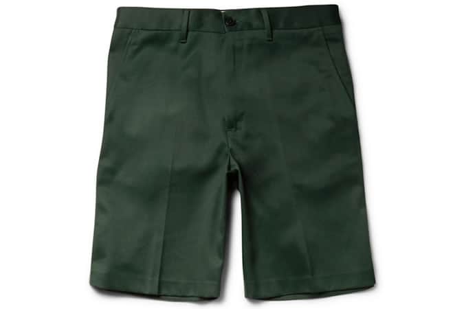 Acne Adrian Slim-Fit Cotton-Blend Twill Shorts