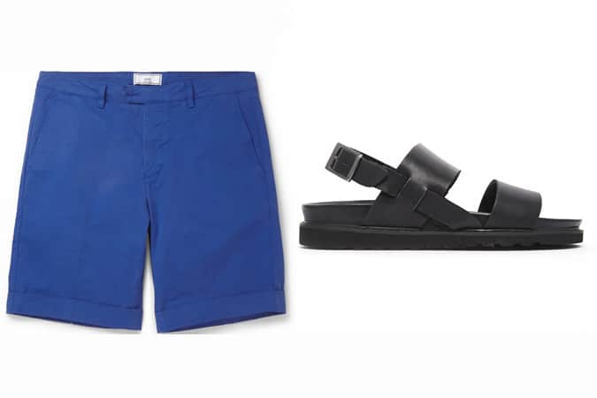 Men's Tailored Shorts and Sandals