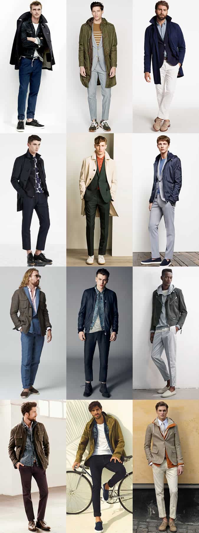 Men's Lightweight Layering Outfit Inspiration Lookbook - Spring/Summer