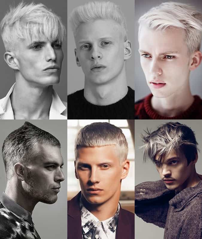 Young Men With Dyed Grey or White Hair