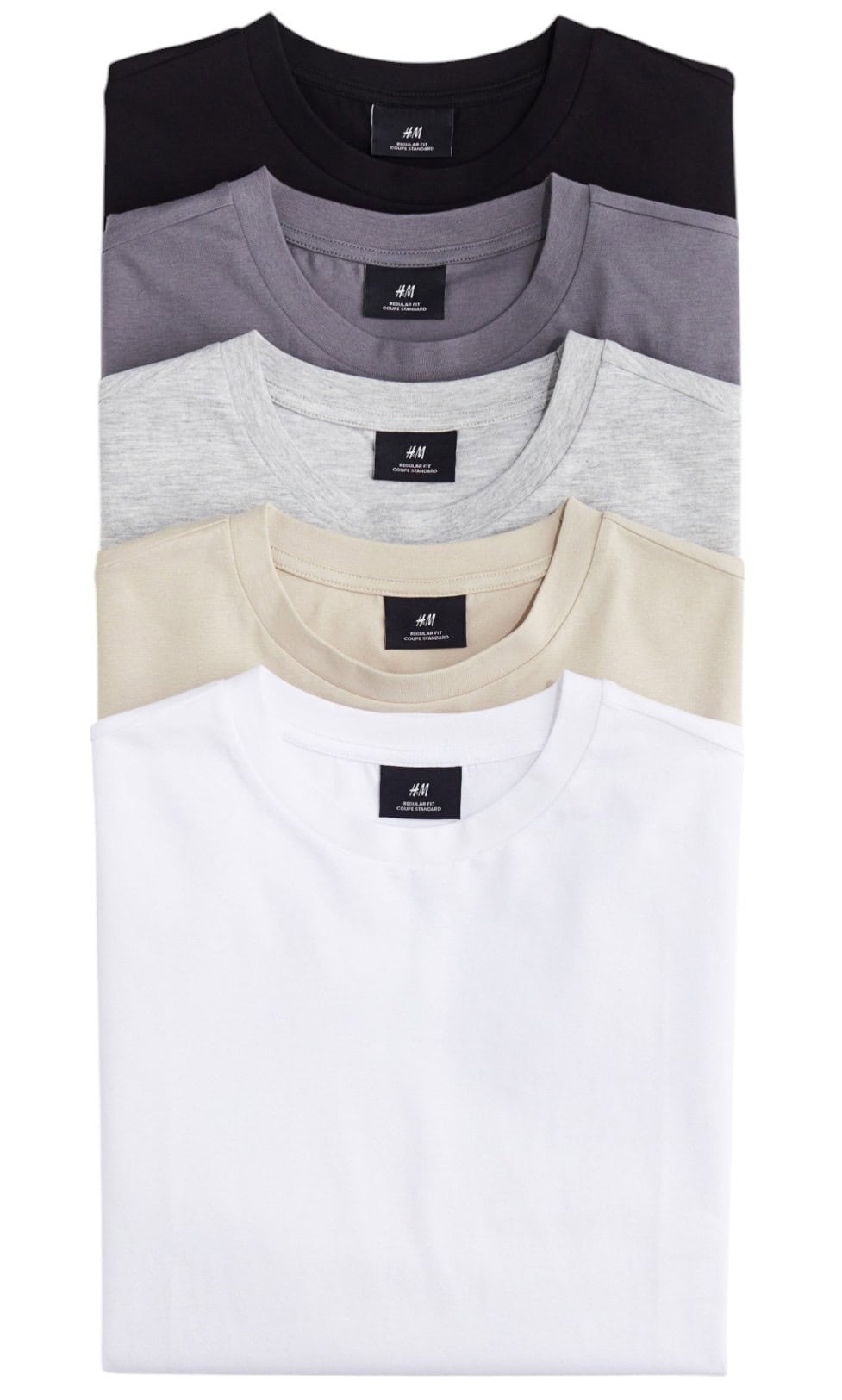 H&M 5-pack Regular Fit T-shirts