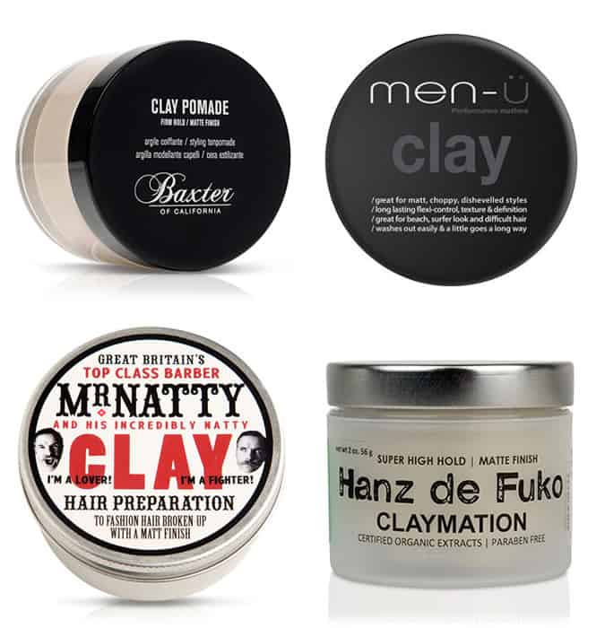 Men's Grey Hair Styling Prodcuts - Matte Clays Are Best