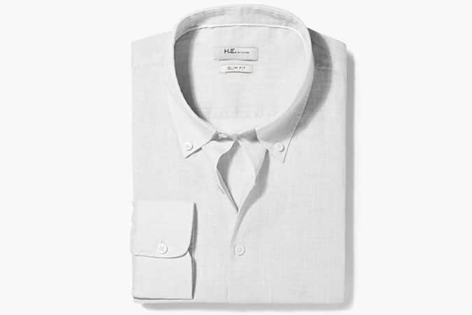 Mango Slim-Fit Linen Shirt