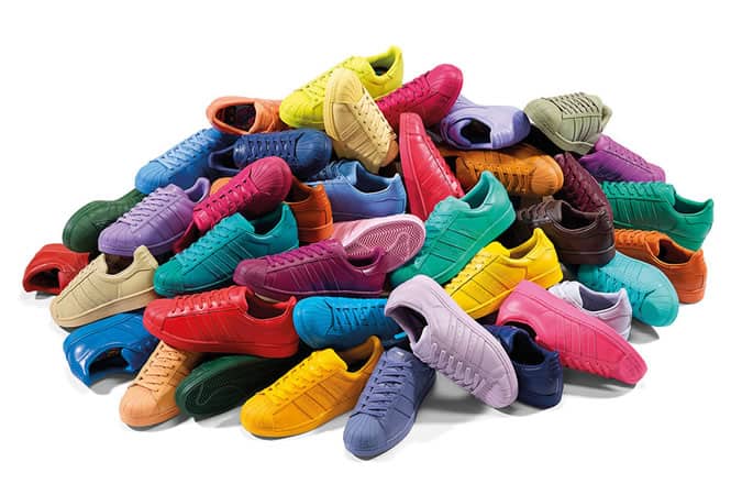 adidas x Pharrell 'Supercolour' trainer pack