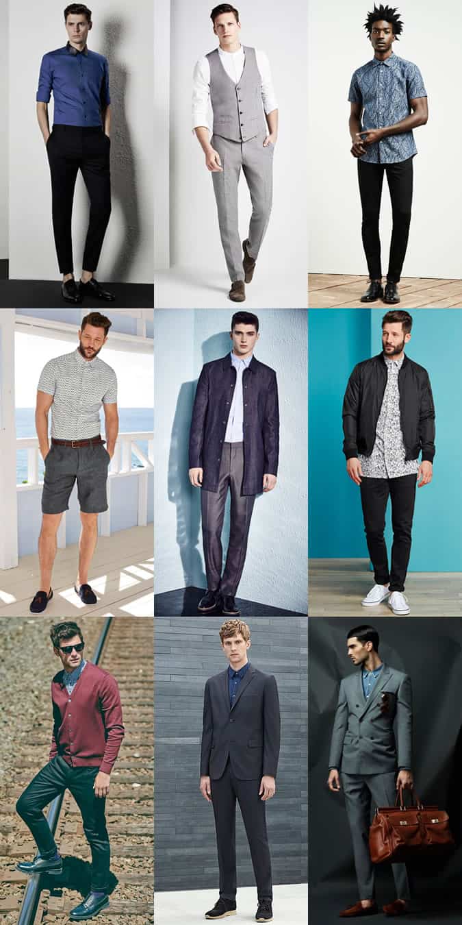 Men's Fully Buttoned Up Shirts With No Tie Outfit Inspiration Lookbook